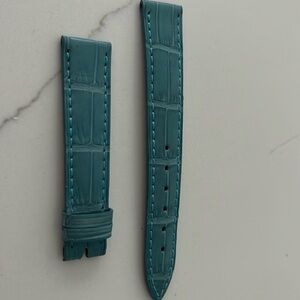 Authentic Chopard 16MM Croco Watch Strap Band Matte Blue